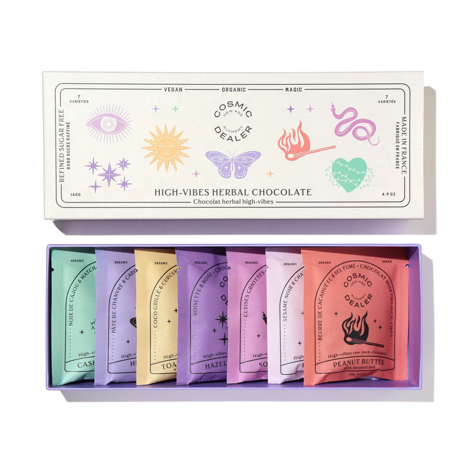 Boîte De 7 Chocolats Chakras 1 Boîte De 7 Chocolats Chakras