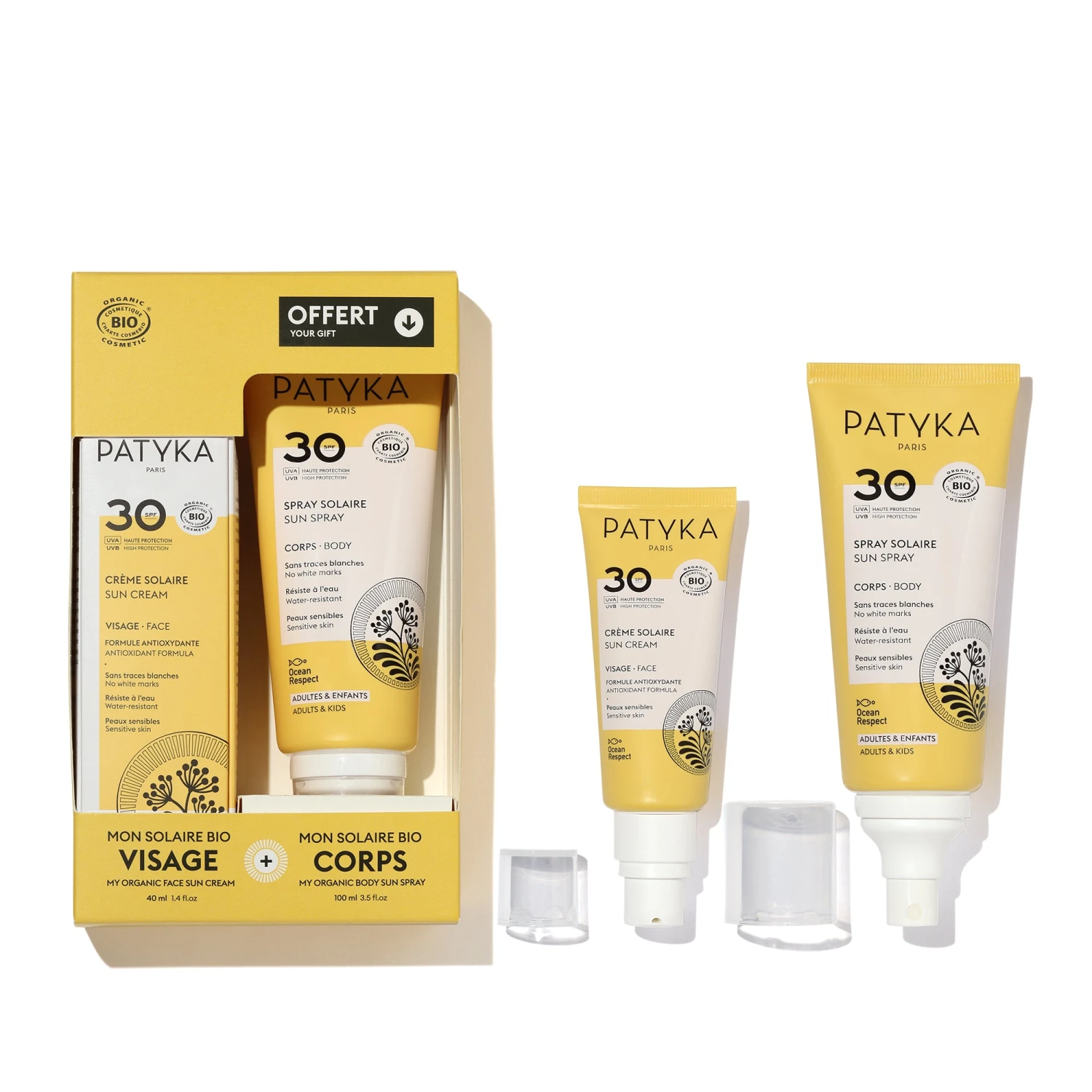 Coffret Solaire SPF30 Visage & Corps 1 Coffret Solaire SPF30 Visage & Corps