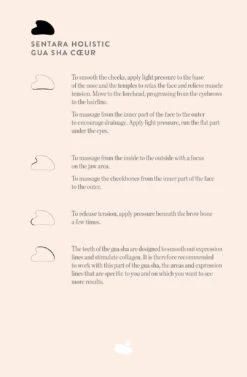 Gua Sha Cœur Quartz Rose à Dents 7 Gua Sha Cœur Quartz Rose à Dents -Beaute Luxe Soldes Gua sha coeur EN 1