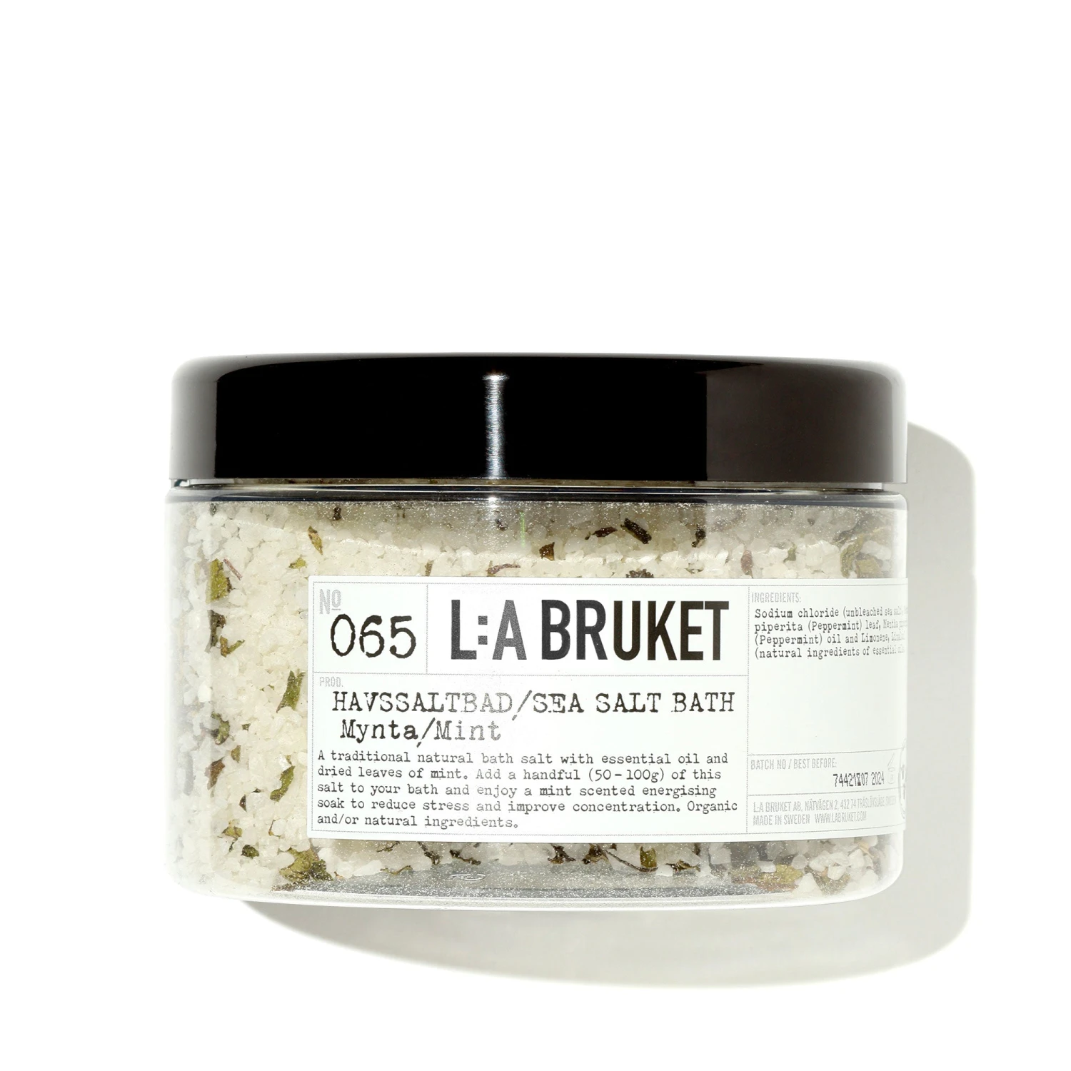 L:A Bruket Sea Salt Sels Pour Le Bain Menthe Poivrée 065 1 L:A Bruket Sea Salt Sels Pour Le Bain Menthe Poivrée 065